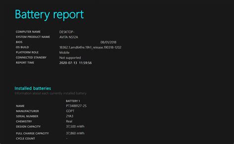 hp battery check windows 10.